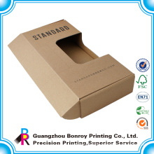 Printed recycled folding kraft paper box for gift and packaging